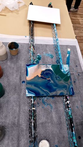 Customer photo review of Workshop: Acrylic Pouring / Einstieg ins Acrylgießen