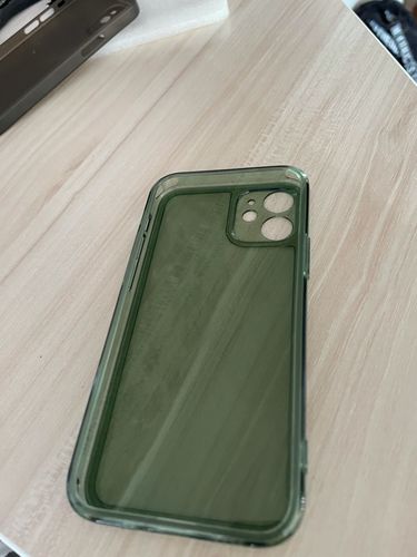 Customer photo review of Jelly Green Transparent iPhone Case