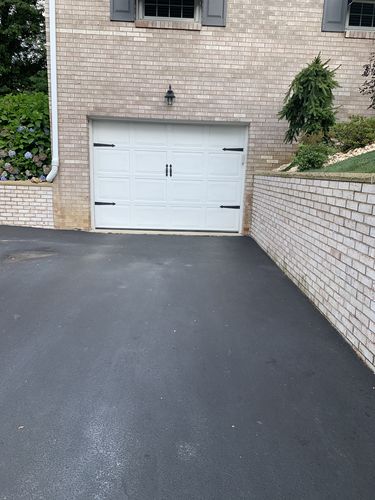 Customer photo review of Decorative Garage Door Hinge and Handle Magnet Accents (6-PC Set)