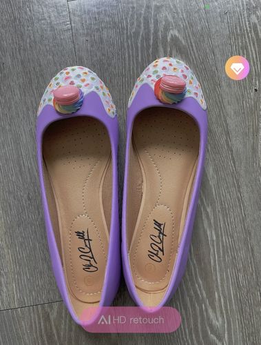 Customer photo review of Bake-A-Shoe Sprinkle Flat