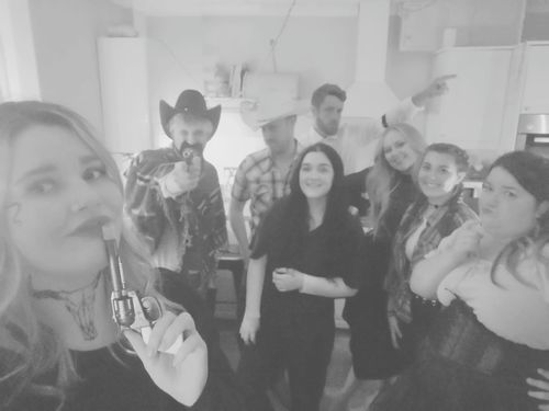 Customer photo review of Wild West Cowboy Murder Mystery Host Your Own Game Kit