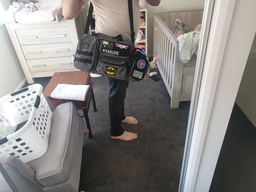 Customer photo review of Tacpac 'Recon 2.0' Slate Grey Nappy Bag Set