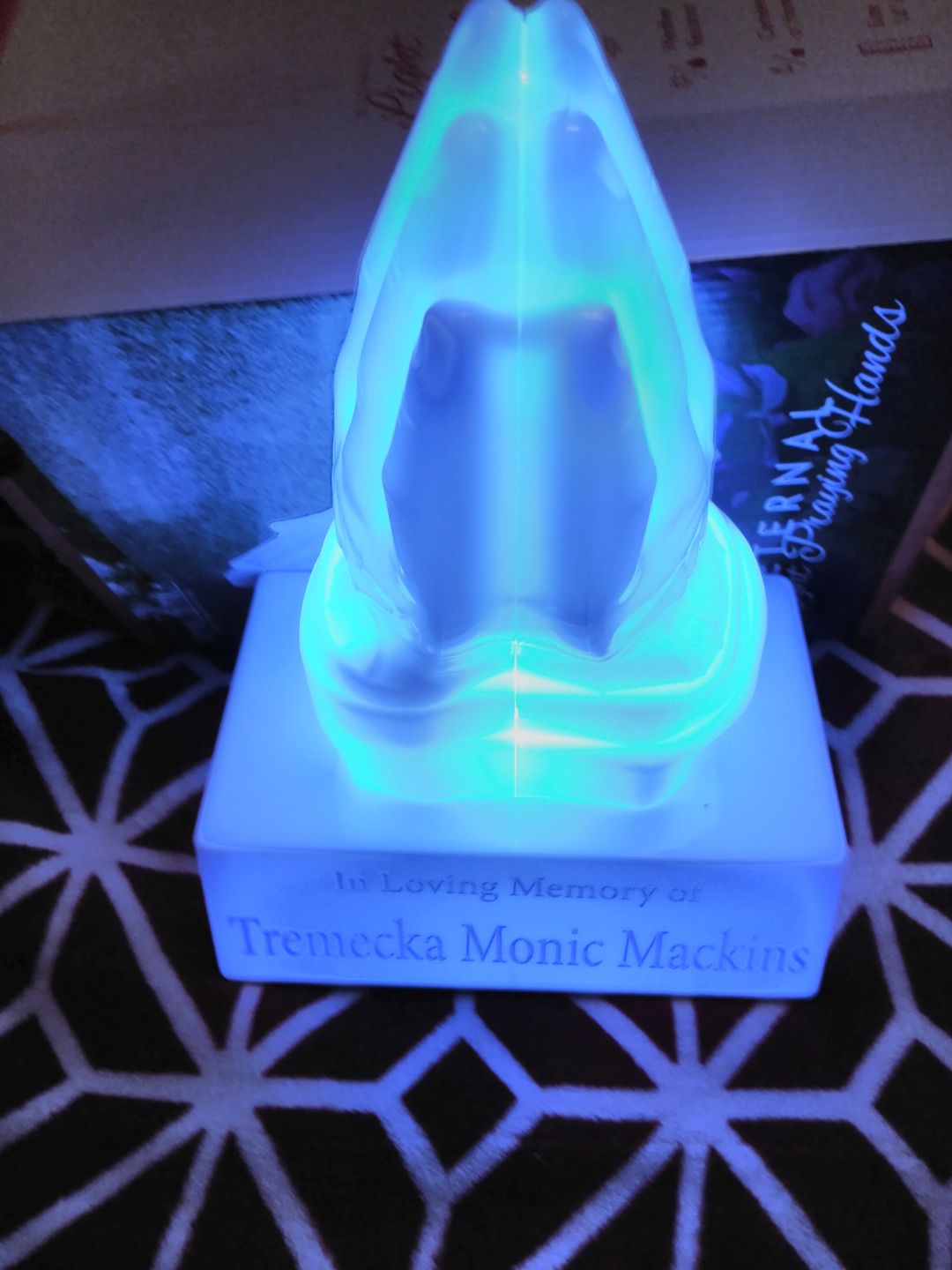 Customer photo review of Eternal Light Praying Hands