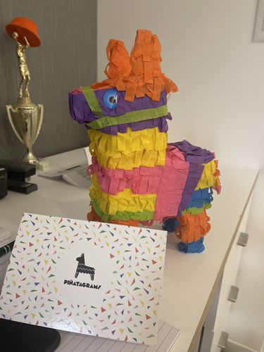 Customer photo review of Tropical Piñatagram (Filled with Candy)