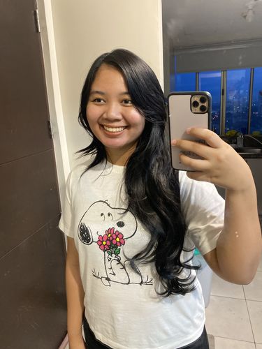 Customer photo review of 22" Natural Wavy