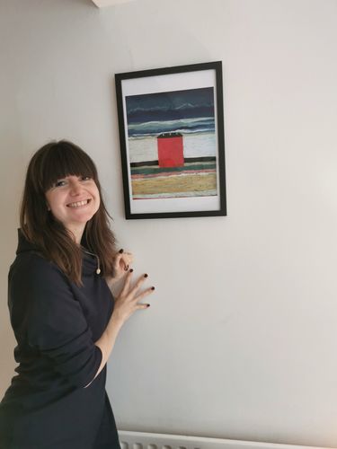 Customer photo review of Red House by Kazimir Malevich, 17x13"(A3) Frame