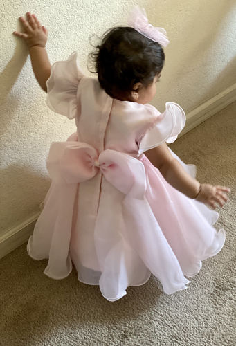 Customer photo review of Summer Elegant Girls  Princess Puffy Dress