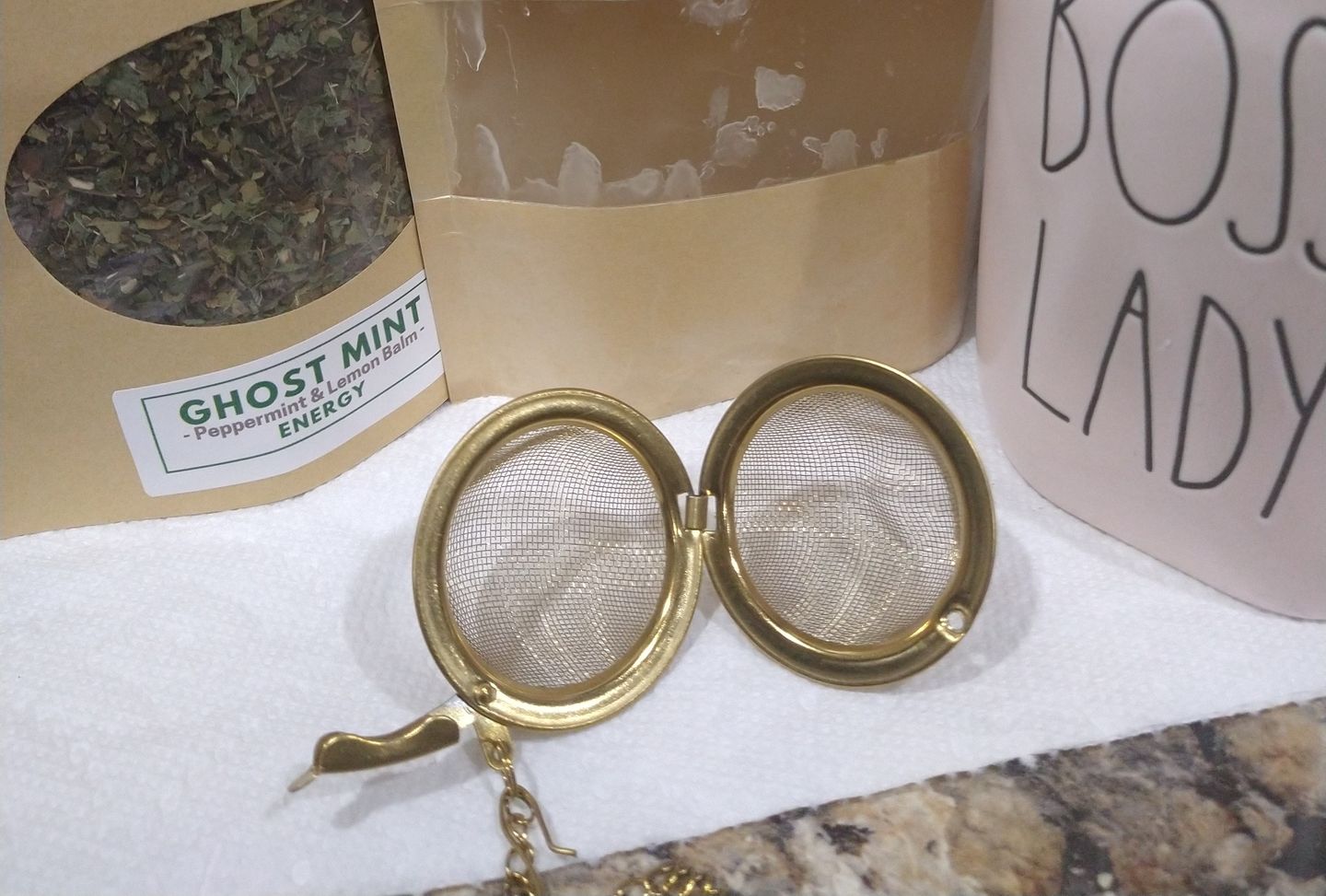 Customer photo review of Golden Sphere Infuser