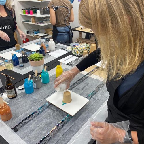 Customer photo review of Workshop: Acrylic Pouring / Einstieg ins Acrylgießen