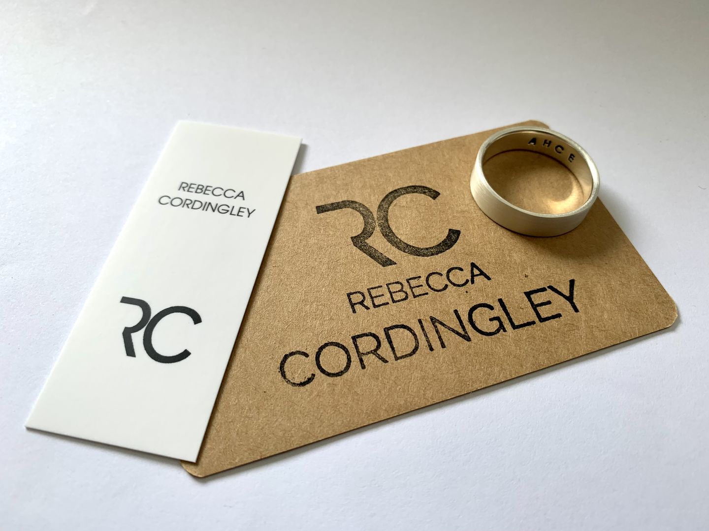 Customer photo review of Flat Sterling Silver Wedding Rings