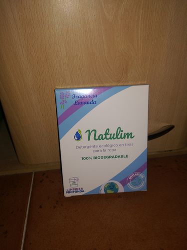 Customer photo review of Eco-Tiras de Detergente 40 lavados Natulim