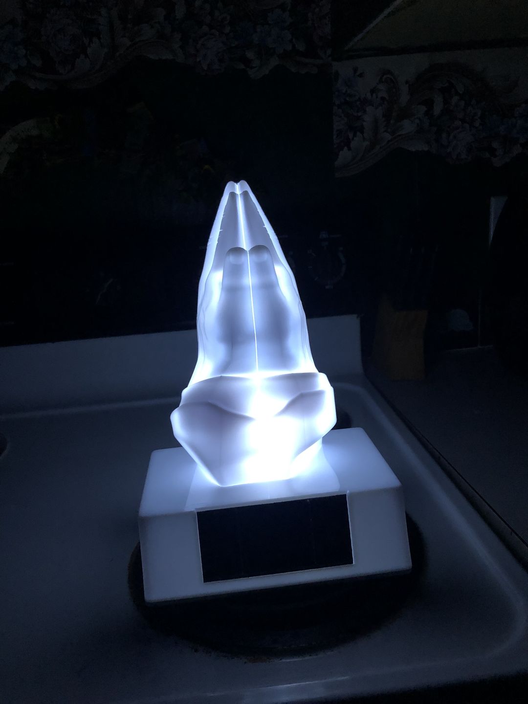 Customer photo review of Eternal Light Praying Hands