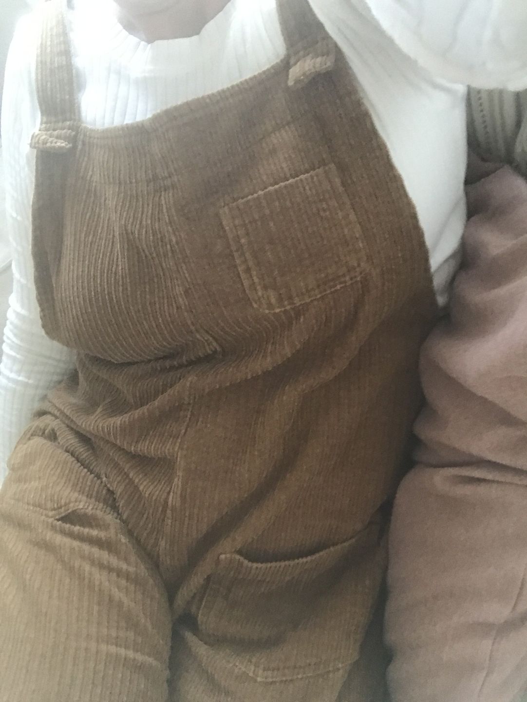 Customer photo review of Plus Size - Vintage Women Corduroy Loose Overall