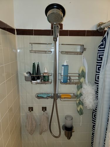 Customer photo review of NEMO Hand Held Shower Head with Hose and Holder | Best High Pressure Showerhead, 2.5 GPM