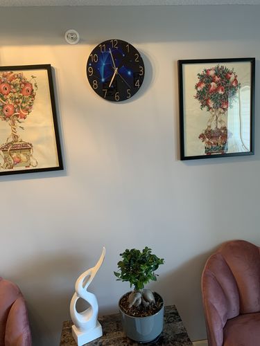 Customer photo review of Modern Visions Geometric Wall Clock