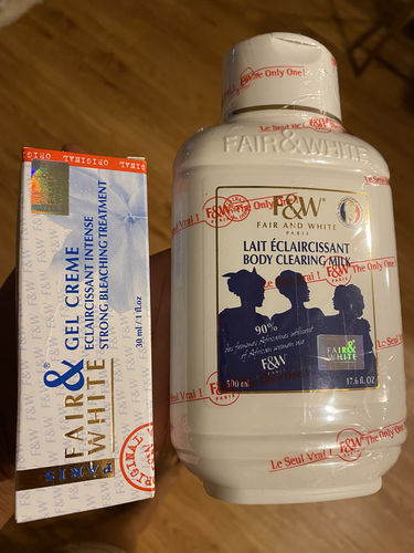 Customer photo review of Fair and White Original Body Clearing Milk Lotion 500 ml / 16.90 fl oz