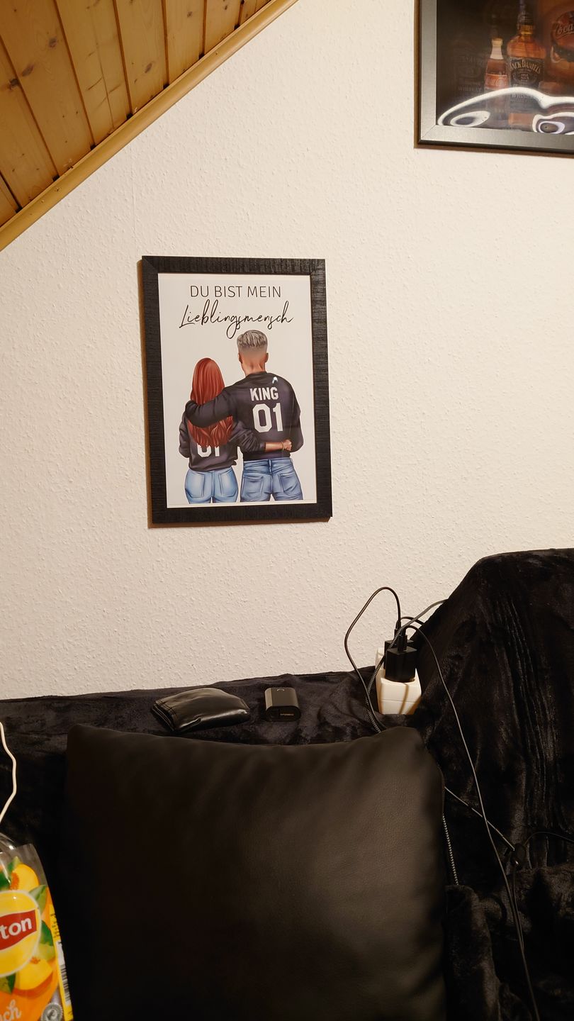 Customer photo review of Pärchen (Mann & Frau) - Personalisiertes Poster