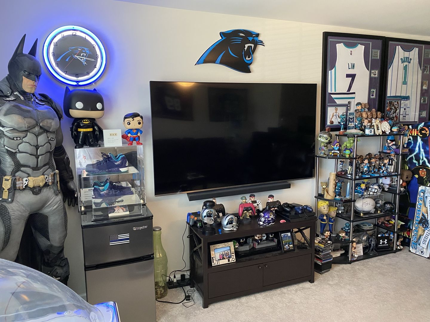 Customer photo review of Carolina Panthers 3D Vintage Metal Wall Art