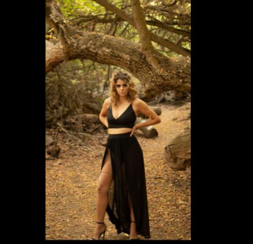 Customer photo review of Fashion Sexy Solid Split Joint Backless Spaghetti Strap Sleeveless Two Pieces