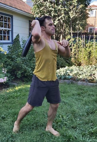 Customer photo review of 20lb steel club - single