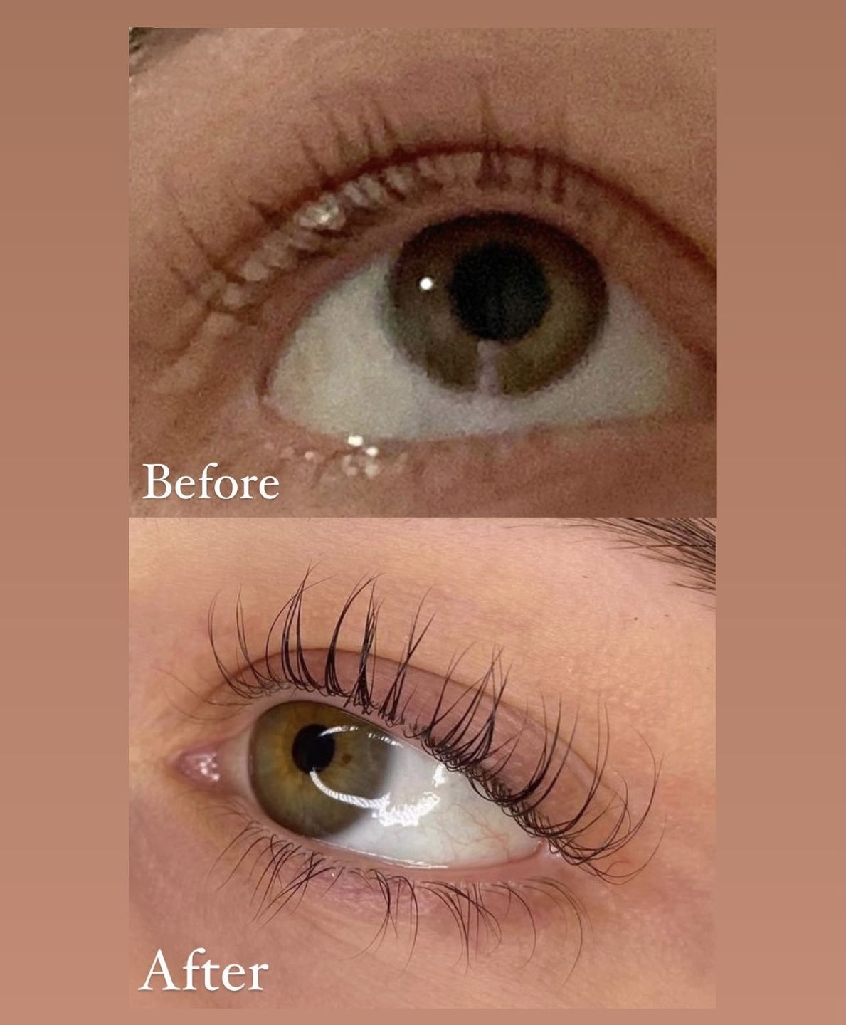 Customer photo review of Purely Lashes Lash Growth Serum