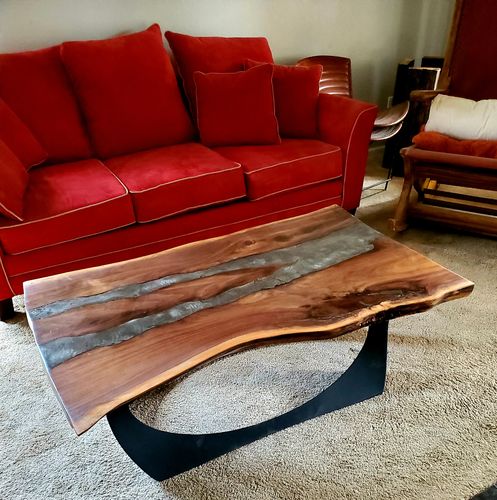 Customer photo review of Metal Coffee Table Legs | Furniture Legs, Set of 2 pcs, Flowyline Metal Design | 443 Cleo