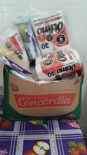 Customer photo review of Cesta Básica Econômica Kit