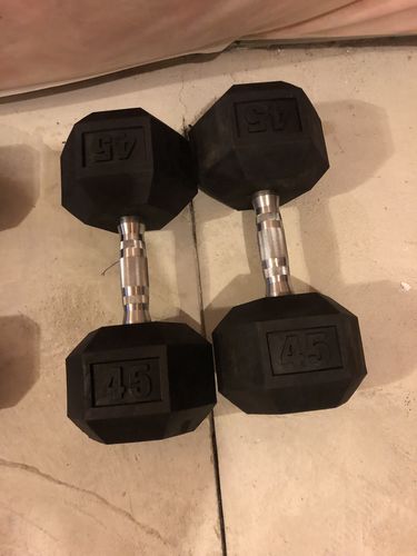 Customer photo review of Hex Head Dumbbell (singles)