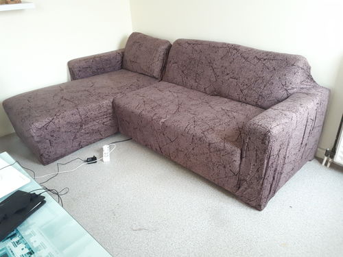 Customer photo review of Brown Dream - Housses Extensibles de Fauteuil et Canapé - La Maison des Housses