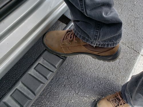 Customer photo review of Maven Non-Slip Puncture Resistant Waterproof Steel Toe Work Shoes