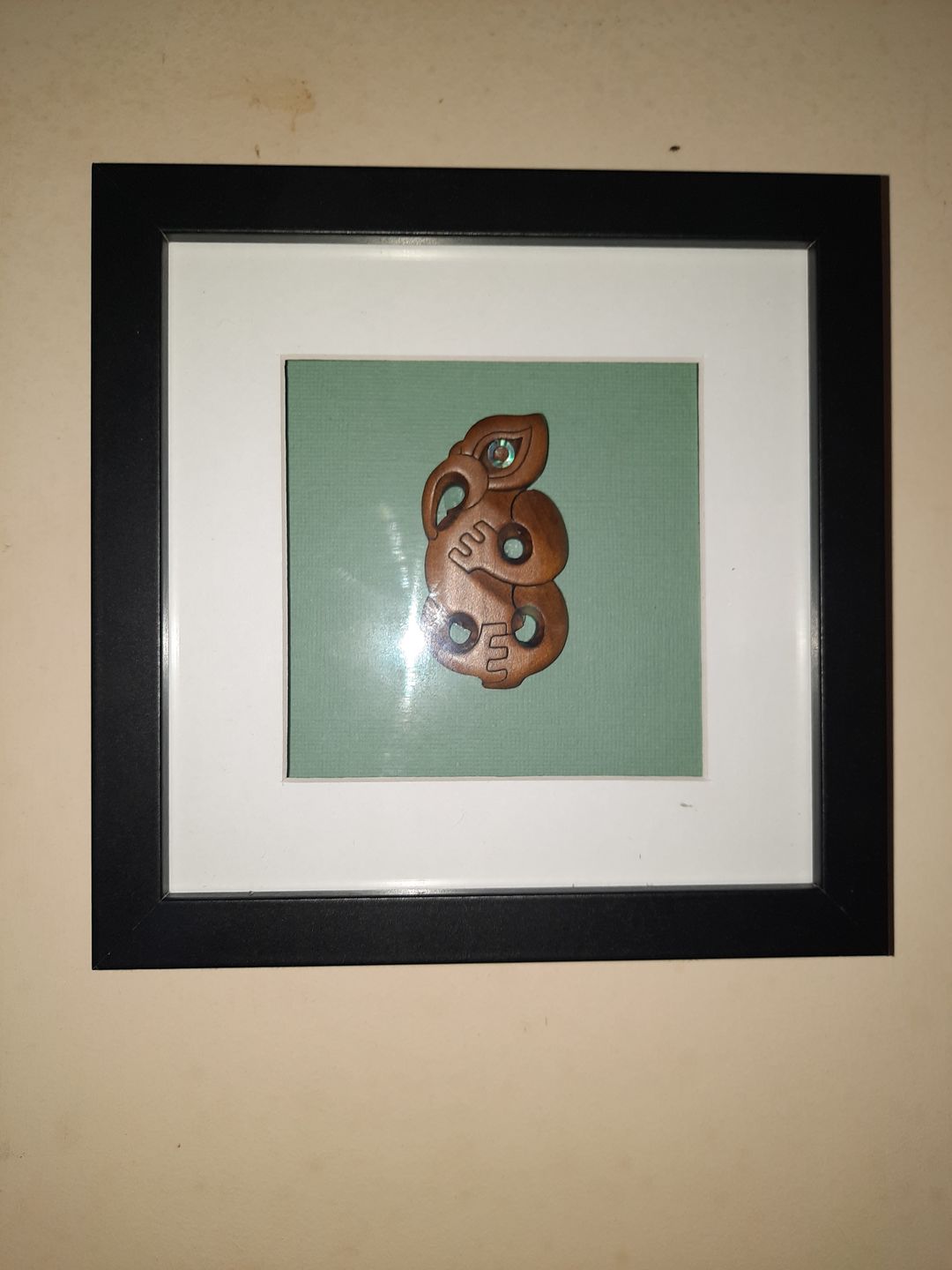 Customer photo review of Kauri and Paua Maori Keychains