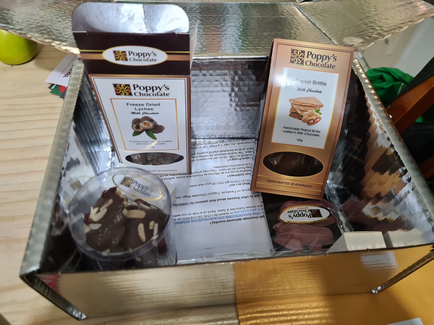 Customer photo review of Peanut Brittle coated in Milk Chocolate 100g