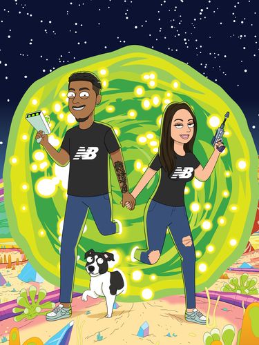 Customer photo review of 'Rick and Morty' Custom Portrait