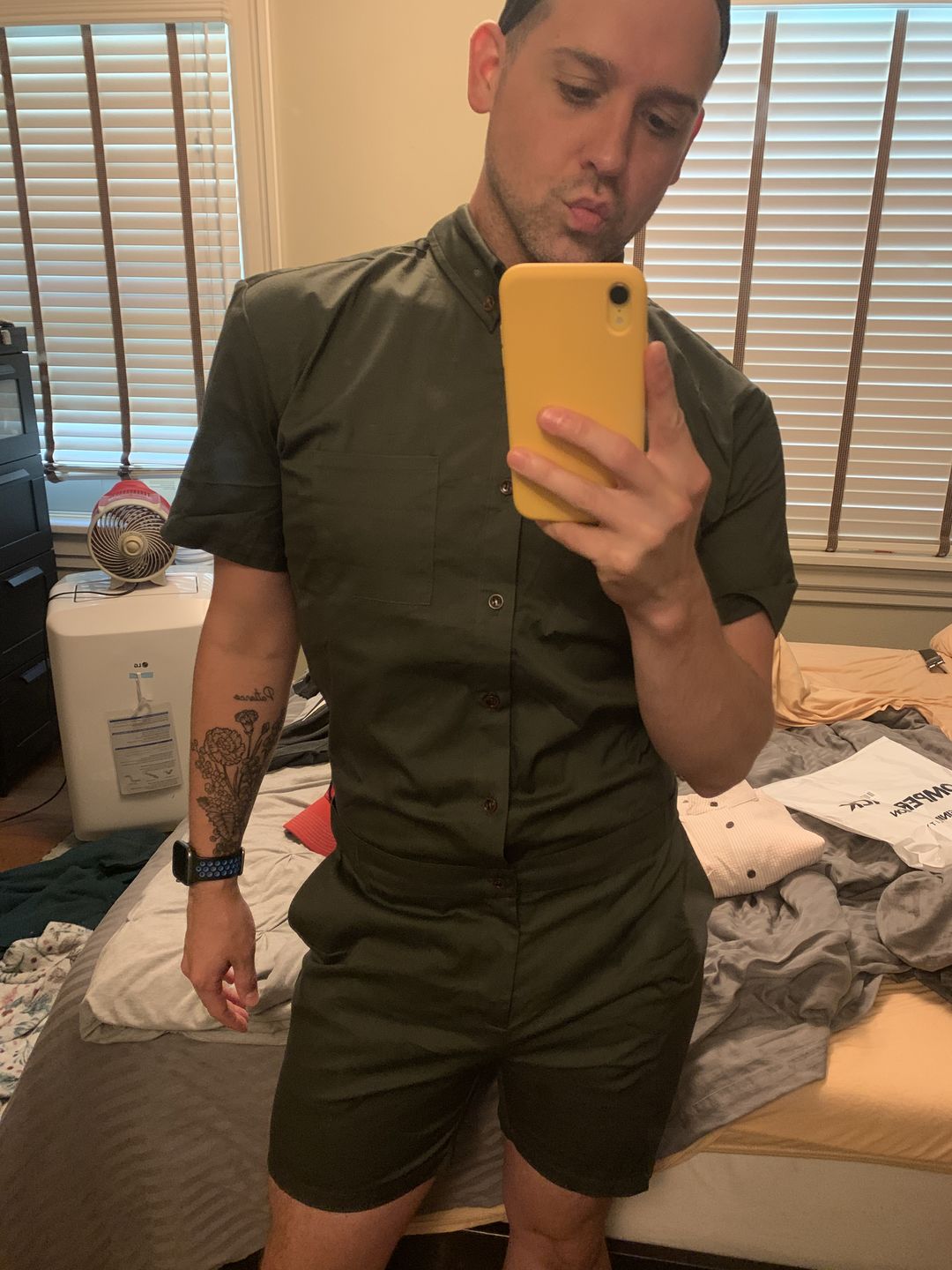 Customer photo review of Olive Mens Romper