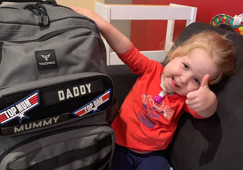 Customer photo review of Tacpac 'D-Ploy' Slate Grey Nappy Bag Set