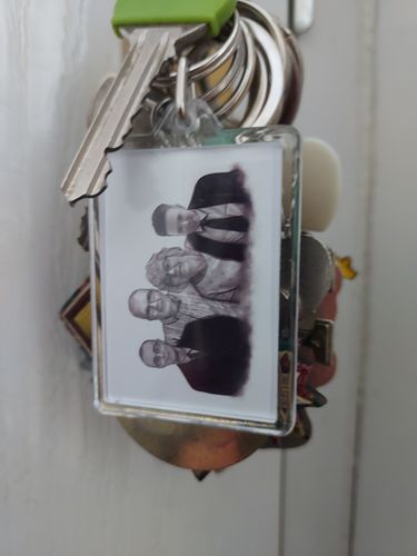 Customer photo review of Your portrait on a KEYRING!