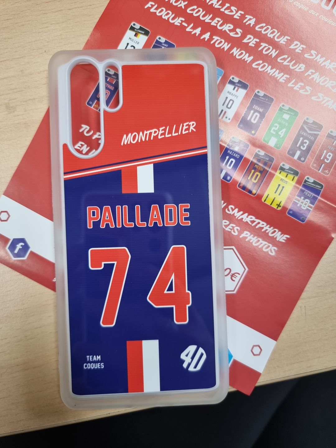 Customer photo review of Coque foot MONTPELLIER - flocage 100% personnalisable - iPhone smartphone