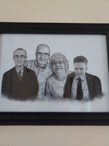 Customer photo review of Black & White Portrait Detailed