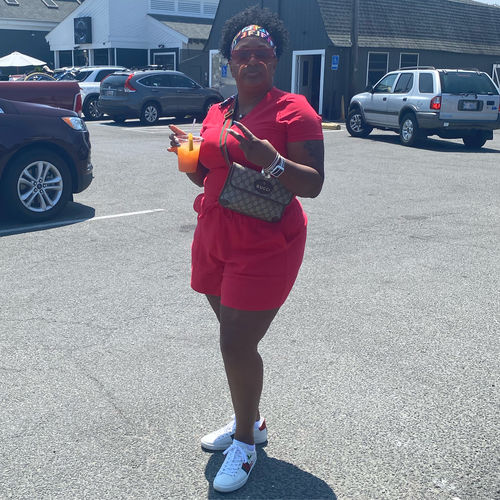 Customer photo review of Shayla Short Set (Red)