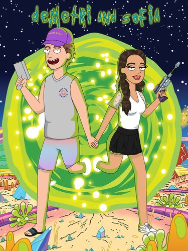 Customer photo review of 'Rick and Morty' Custom Portrait