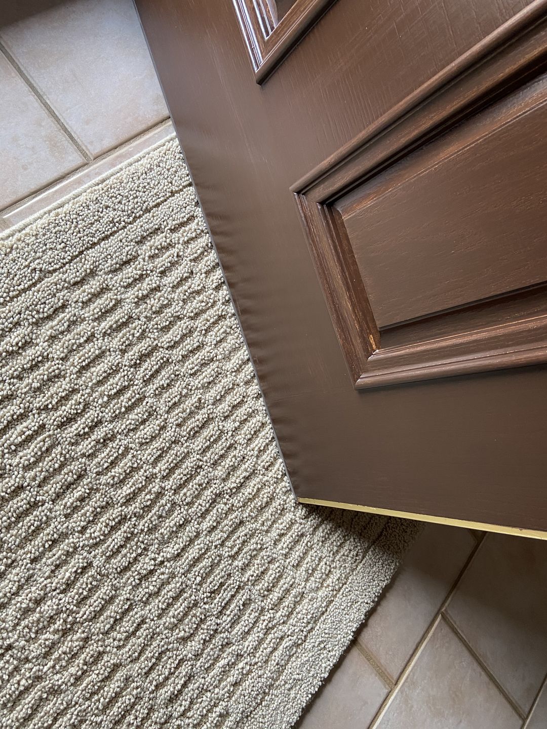 Customer photo review of 36" Pease Slide-On Fiberglass Door Sweep