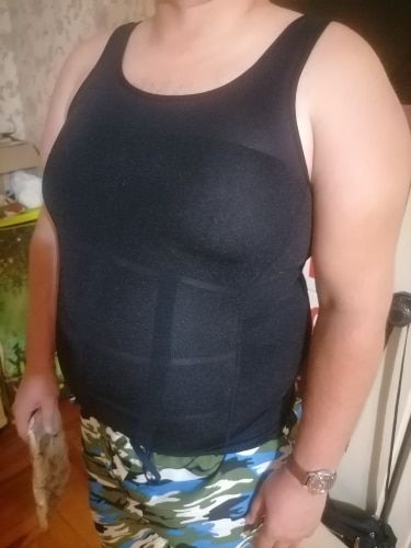 Customer photo review of Discount Combination-COLA SLIMMING BODY SHAPER UNDER SHIRT-NEW