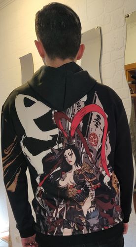 Customer photo review of 呂 Samurai Geisha Pullover Hoodie