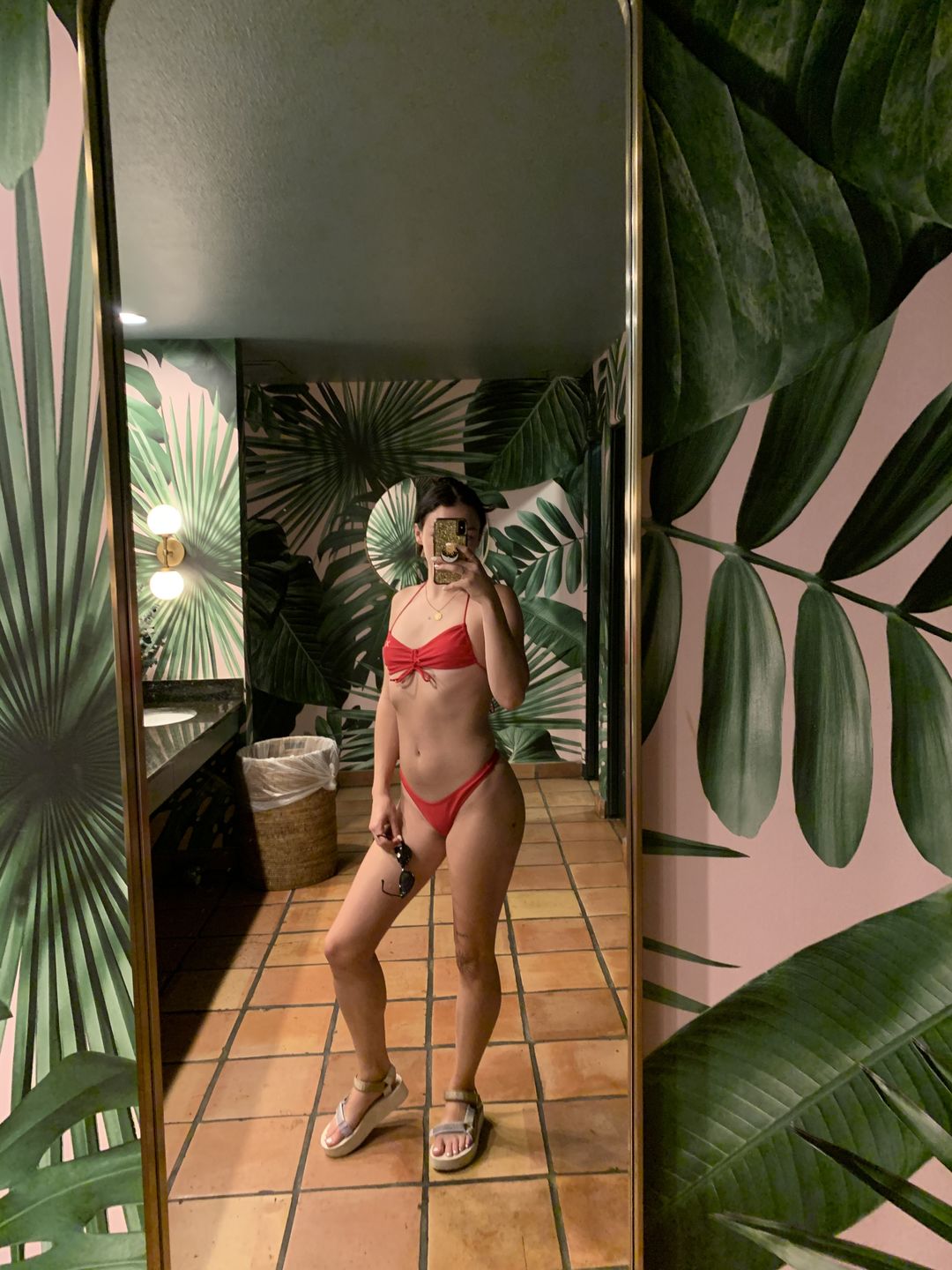 Customer photo review of Rose Red Chic 80's Bottoms