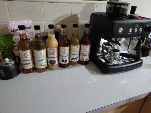 Customer photo review of Peppermint Coffee Syrup