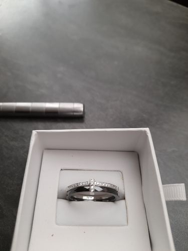 Customer photo review of Bague Janel - Argent & Céramique Noire