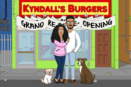 Customer photo review of Personalized Bob’s Burgers Custom Portrait