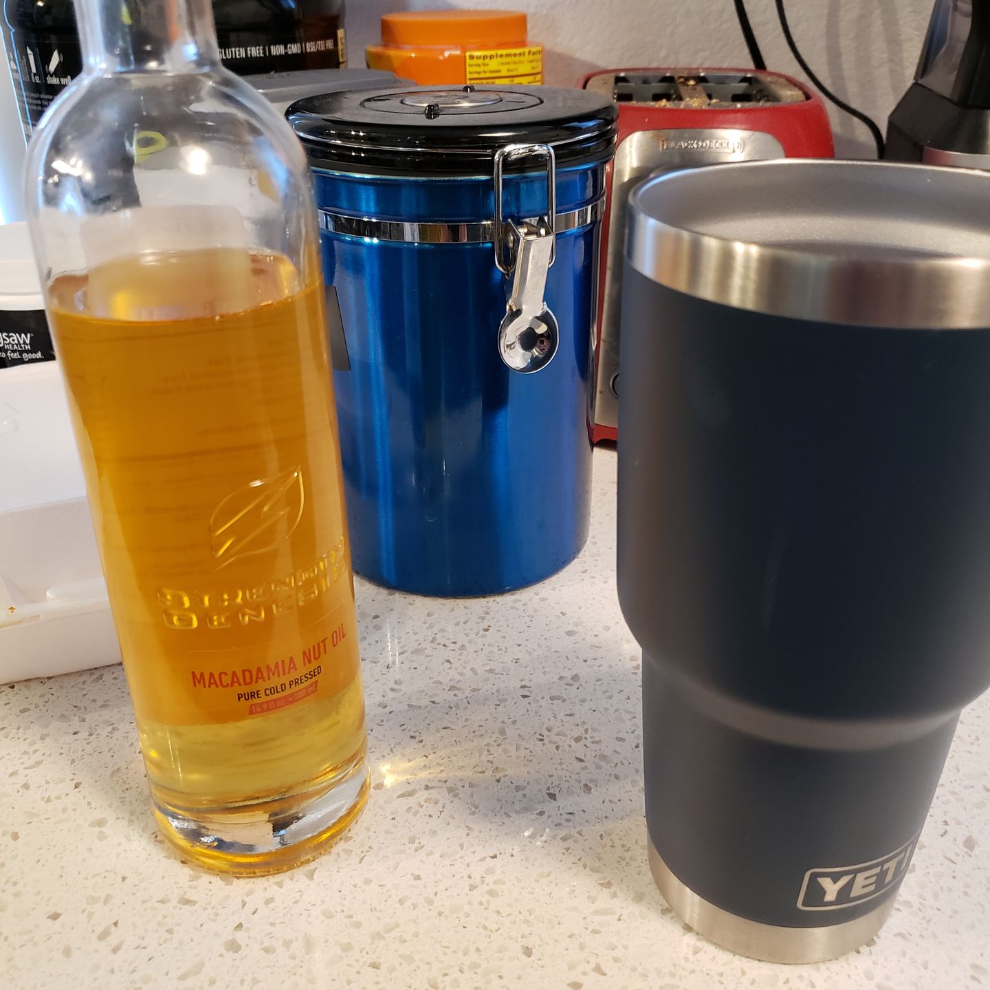 Customer photo review of Australian Macadamia Nut Oil Cold Pressed (500ml Bottle)