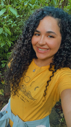 Customer photo review of Curly Ash Blonde