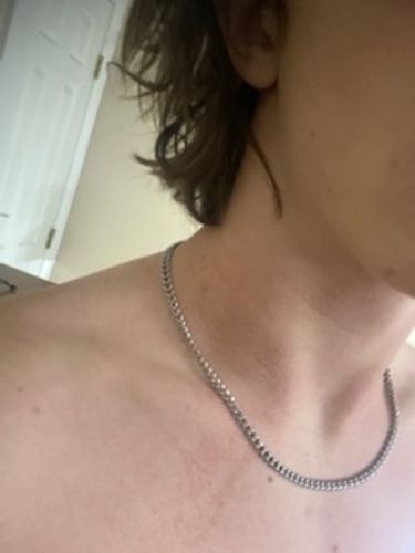 Customer photo review of Cuban (Silver) 4mm